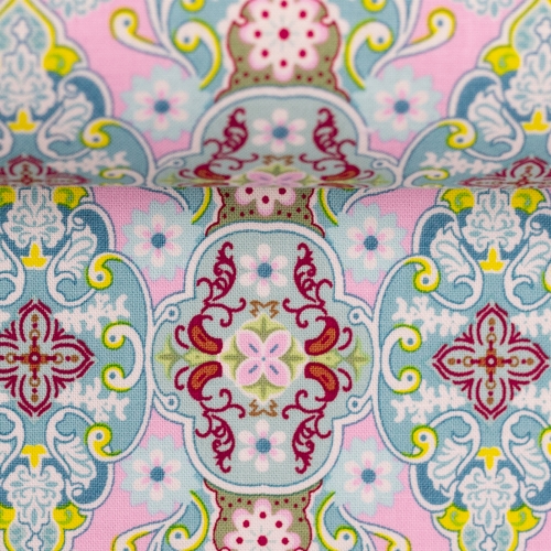 Preview: Swafing Baumwolle - Julia - Ornamente - Rosa